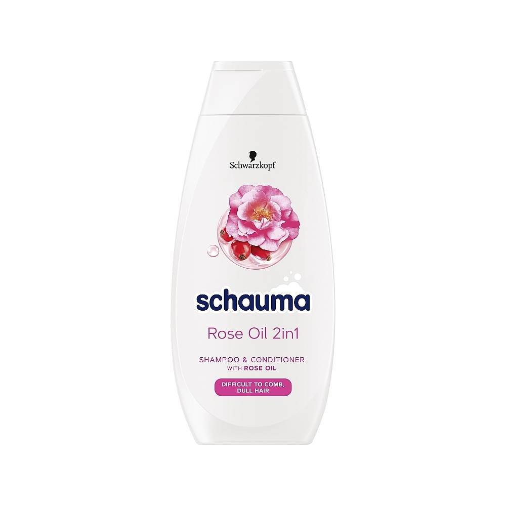 Schwarzkopf Schauma Rose Oil 2in1 Shampoo & Conditioner 400 ml / 13.4 fl oz
