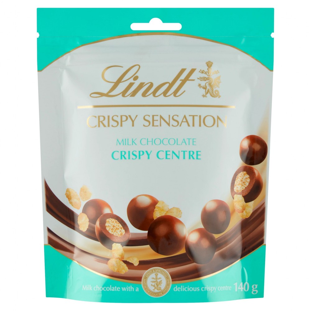 Lindt Crispy Sensation Milk Chocolate Crispy Centre 140 g