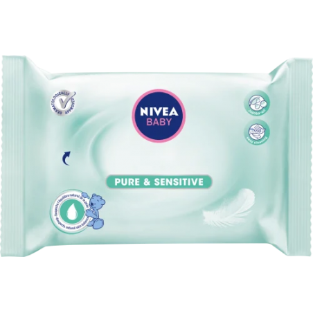 NIVEA BABY Rein & Sensitiv Feuchttücher 63 Stück