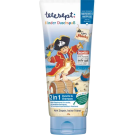 tetesept Shower & shampoo children's shower fun 2in1 Captain Sharky, 200 ml