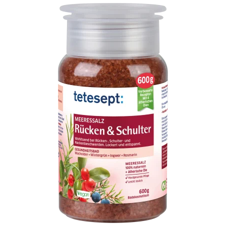 tetesept Bath salt sea salt back&shoulder 600 g