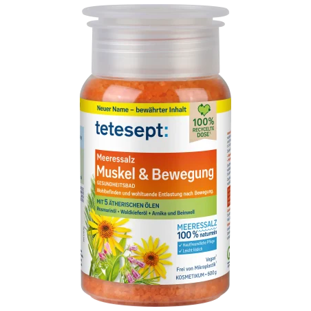 tetesept Muscle & Exercise Bath Salts 600 g