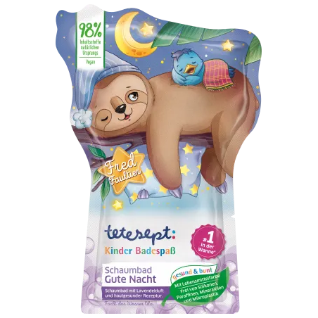 tetesept Goodnight Fred Sloth Bubble Bath 40ml