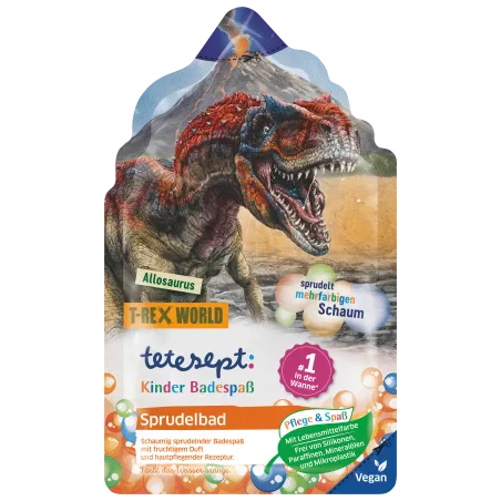 tetesept Bath additive children's bathing fun bubble bath T-Rex World, 40 g