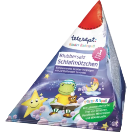 tetesept Bath additive for children, bathing fun, bubble salt, sleepyhead, 50 g
