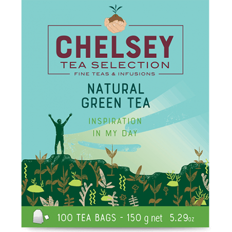 CHELSEY NATURAL GRÜNER TEE 100 Teebeutel, 150 g / 5,29 oz