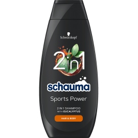 SCHWARZKOPF Schauma 2in1 SPORTS POWER Hair & Body Shampoo 400 ml / 13.4 fl oz