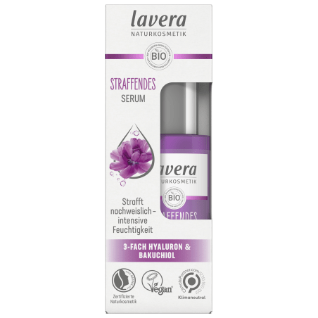 Lavera Straffendes Serum Dreifache Hyaluronsäure & Bakuchiol 30 ml / 1,0 fl oz