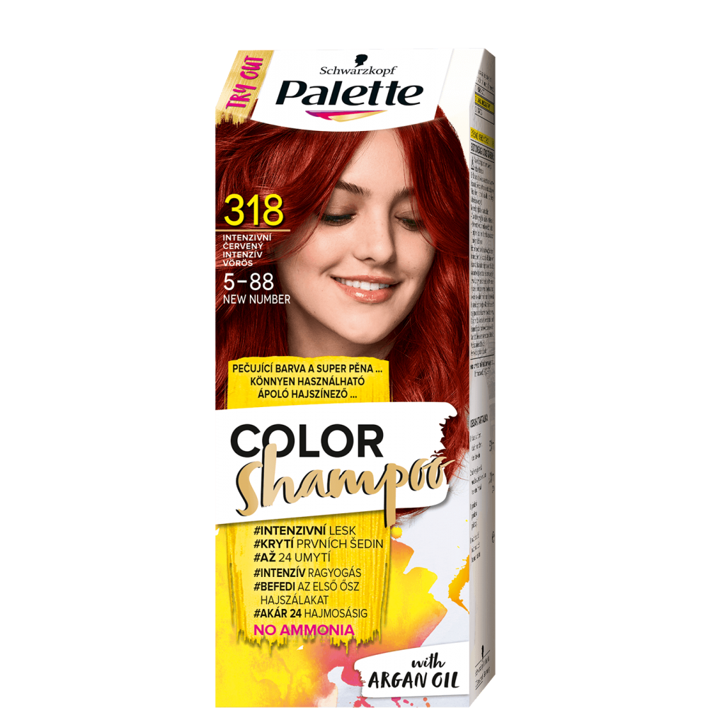 Schwarzkopf Palette Color Shampoo Intense Red 5-88 (318)