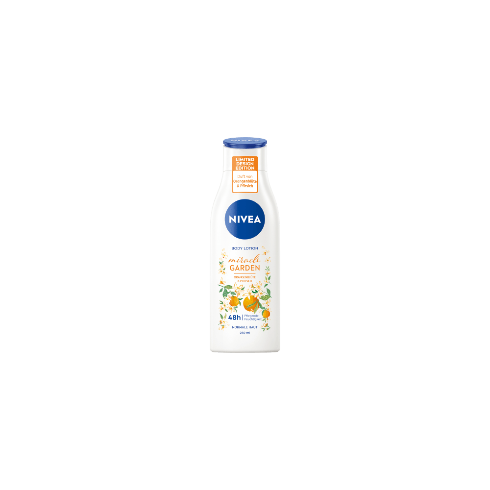 NIVEA Miracle Garden Orange Blossom & Peach Body Lotion 250 ml / 8.4 fl oz