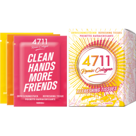 4711 Remix Cologne erfrischende Tücher, Mischung aus 3 Sorten: Zitrone, Orange und Neroli, 10 Stück