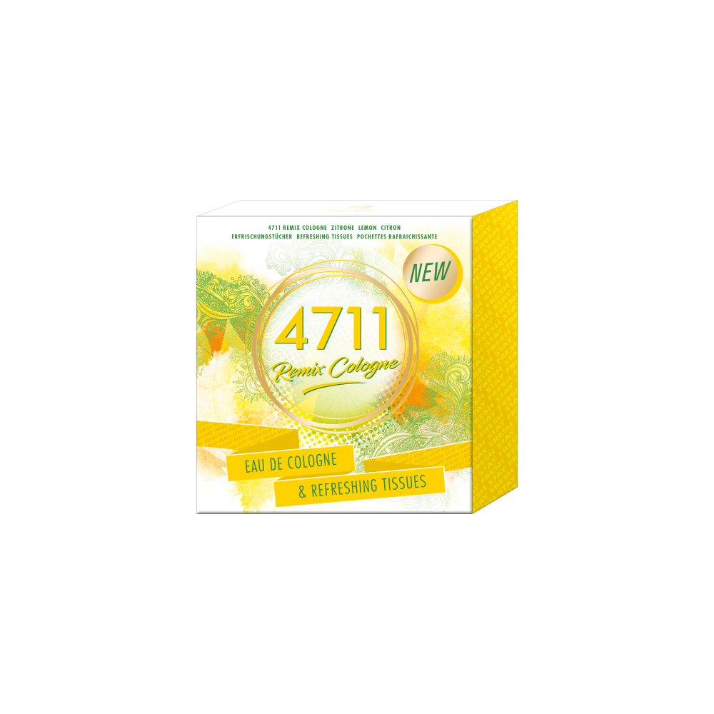 4711 Remix Cologne Eau de Cologne 100 ml / 3,4 fl oz & Erfrischungstücher 10 Stück