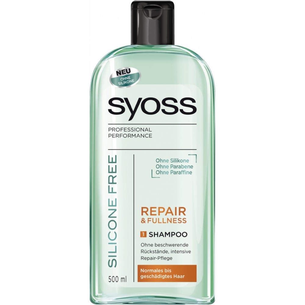 Syoss silikonfreies Reparatur- und Fülle-Shampoo 500 ml / 16,9 fl oz