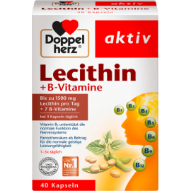 Doppel herz Lecithin + B vitamins capsules 40 pcs., 41.6 g