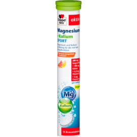 Doppel herz Magnesium Potassium Sport Effervescent Tablets (15 pieces), 99 g