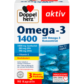 Doppel herz Omega-3 1400 capsules 90 pieces, 171.3 g