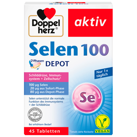 Doppel herz Selen 100 Tablets 45 St, 34.2 g