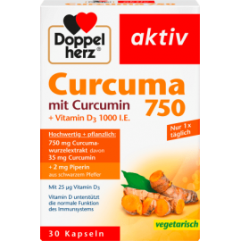 Doppel herz Turmeric 750 capsules 30 pcs., 26.7 g