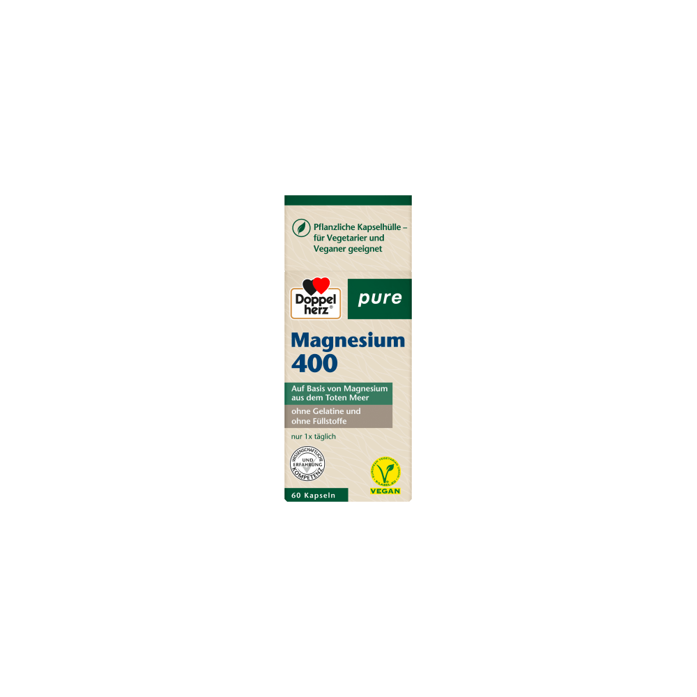 Doppel herz Magnesium 400 capsules (60 pieces), 45.7 g