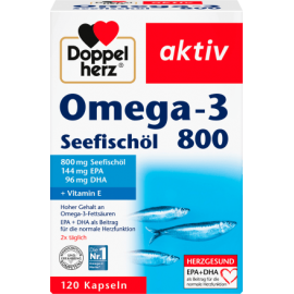 Doppel herz Omega-3 sea fish oil 800 capsules 120 pcs., 142 g