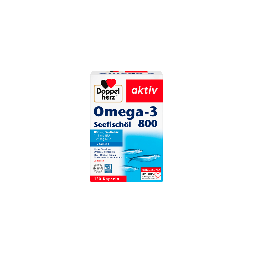 Doppel herz Omega-3 sea fish oil 800 capsules 120 pcs., 142 g