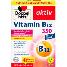 Doppel herz Vitamin B12 350 tablets 120 pieces, 48.2 g