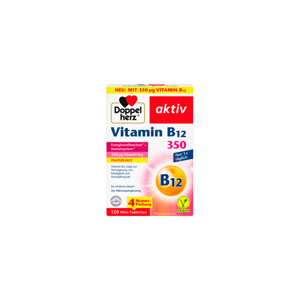Doppel herz Vitamin B12 350 tablets 120 pieces, 48.2 g