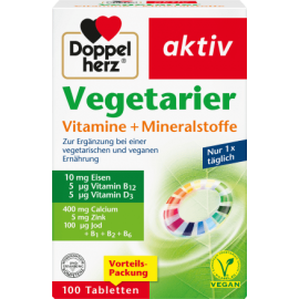 Doppel herz Vegetarian vitamins + minerals tablets 100 pieces, 153 g