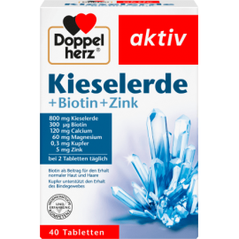 Doppel herz Silica + Biotin + Zinc Tablets 40 pcs., 51.6 g