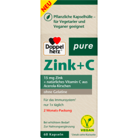 Doppel herz Zinc + C capsules 60 pcs, 30 g