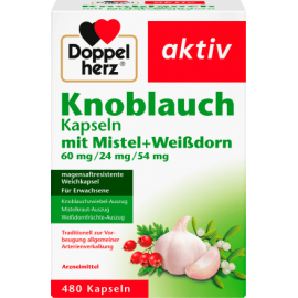 Doppelherz aktiv Garlic capsules with mistletoe + hawthorn 480 pcs
