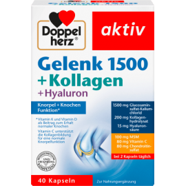 Doppelherz Joint + collagen + hyaluron, 40 capsules, 46 g