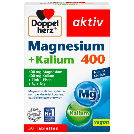 Doppel herz Magnesium 400 + Kalium 30 St., 60 g