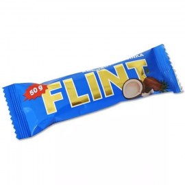 Flint coconut stick in dark icing 50g