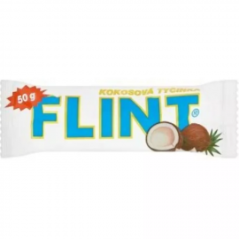 Flint coconut stick in white icing 50g