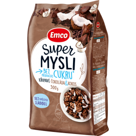 Emco Super Muesli without added sugar with chocolate and coconut 500g