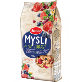 Emco Crispy Muesli - blueberries and raspberries 750g