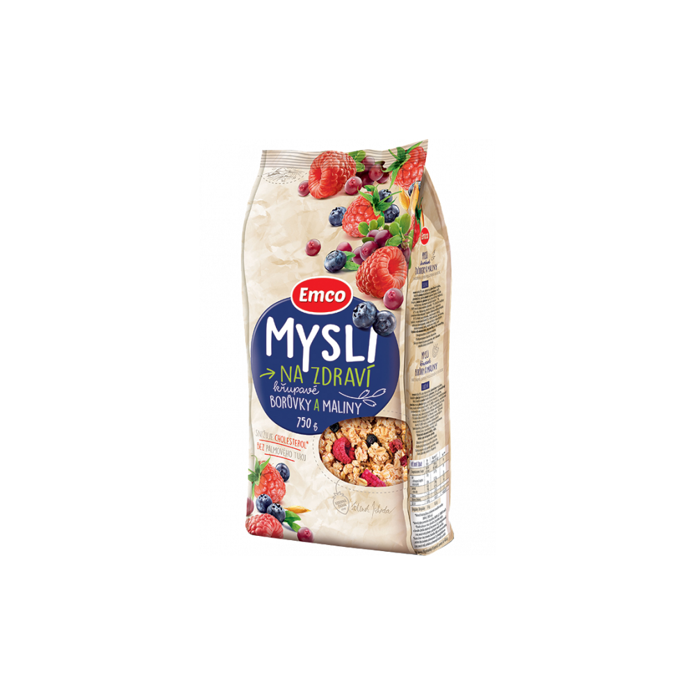 Emco Crispy Muesli - blueberries and raspberries 750g