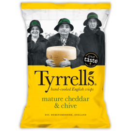 TYRRELLS MATURE CHEDDAR & CHIVE 150g