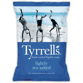 TYRRELLS LIGHTLY SEA SALTED 150g
