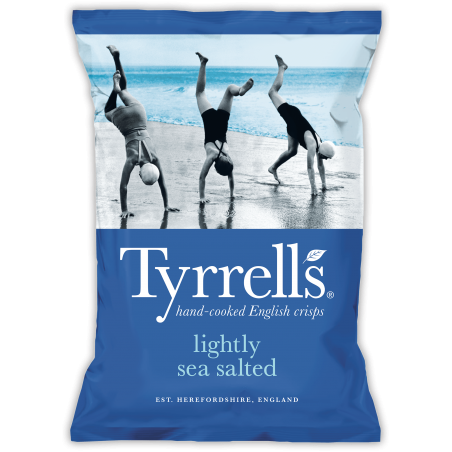TYRRELLS LIGHTLY SEA SALTED 150g