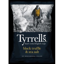 TYRRELLS BLACK TRUFFLE & SEA SALT 150g