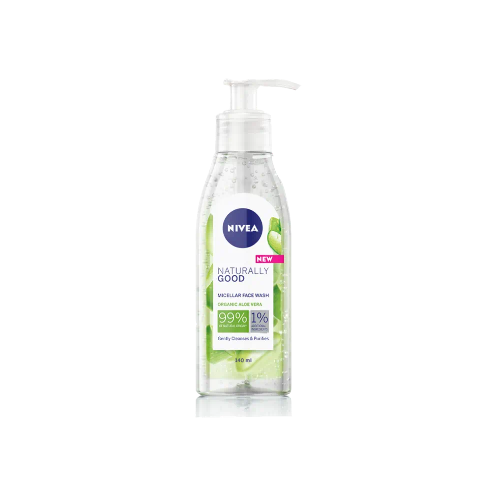 Nivea Natürlich Gut Mizellares Waschgel für das Gesicht 140 ml