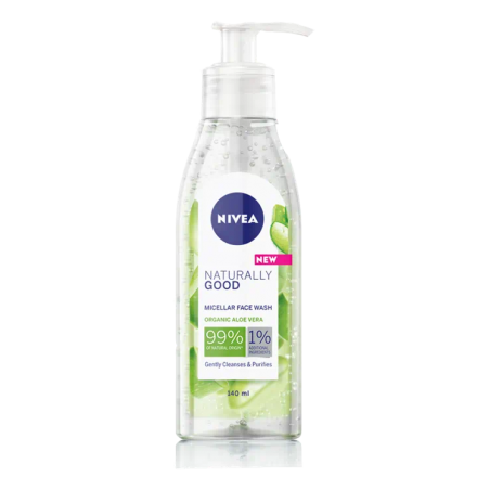 Nivea Natürlich Gut Mizellares Waschgel für das Gesicht 140 ml