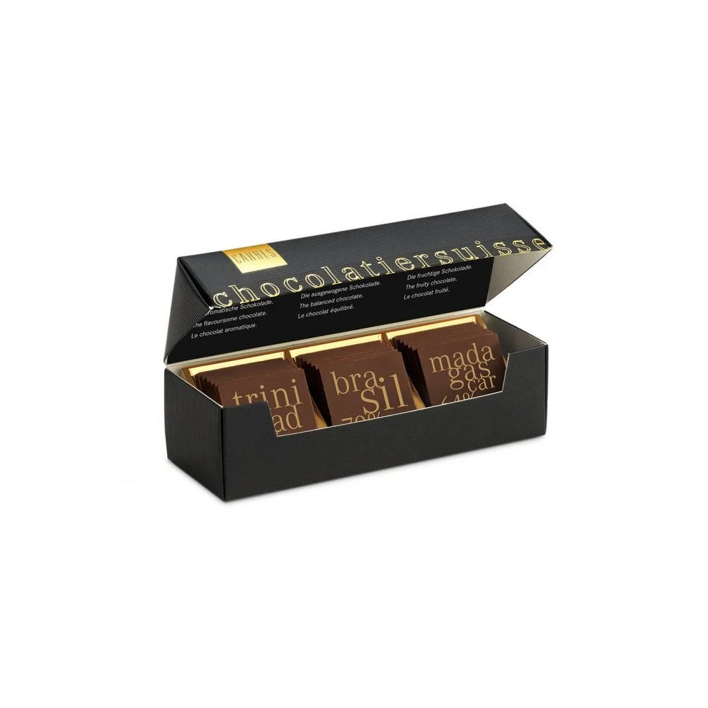 Läderach Carrés Grand Cru 3x6 pcs per box 100g