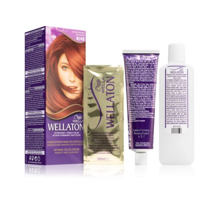 Wella Wellaton Permanent Color Crème - shade 8/45 Colorado Red