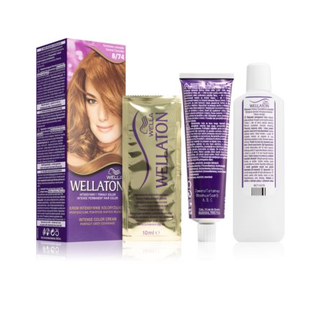 Wella Wellaton Permanent Color Crème - shade 8/74 Caramel Chocolate