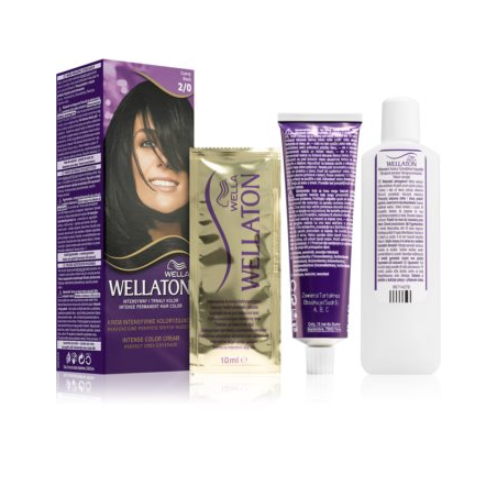 Wella Wellaton Permanent Color Crème - shade 2/0 Black