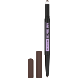 Maybelline New York Eyebrow pencil Express Brow Satin Duo 04 Dark Brown, 1 piece