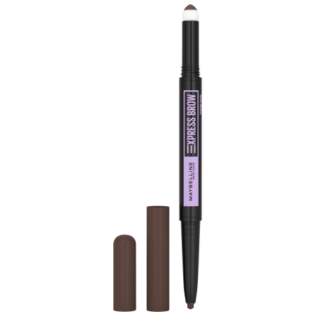 Maybelline New York Eyebrow pencil Express Brow Satin Duo 04 Dark Brown, 1 piece